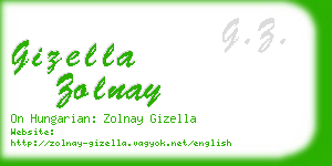 gizella zolnay business card